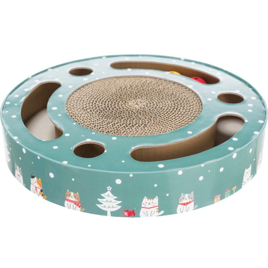 TRIXIE Trixie Xmas Katzen Kratztrommel Mit Spielzeug Clearance