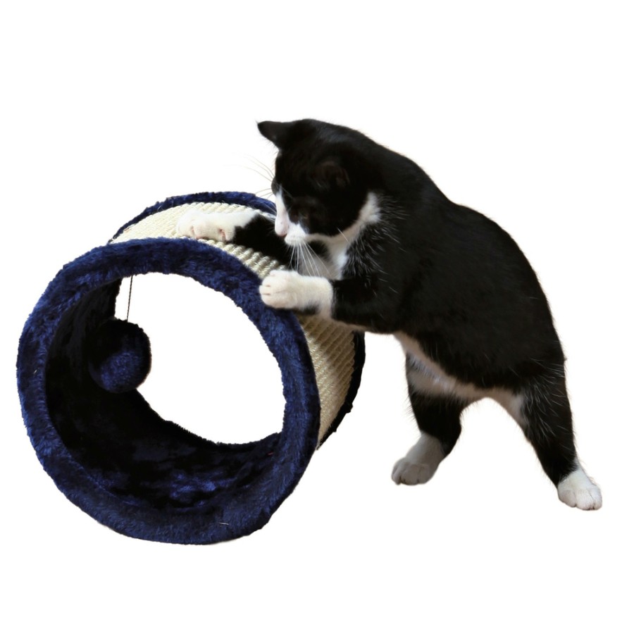 TRIXIE Trixie Sisal-Spielrolle Fur Katzen, O 23 20 Cm, Blau New