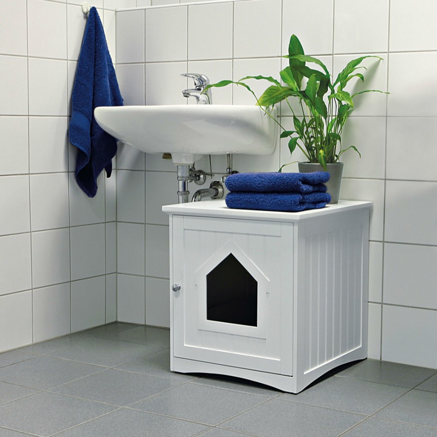 TRIXIE Trixie Katzenhaus Fur Katzentoilette New