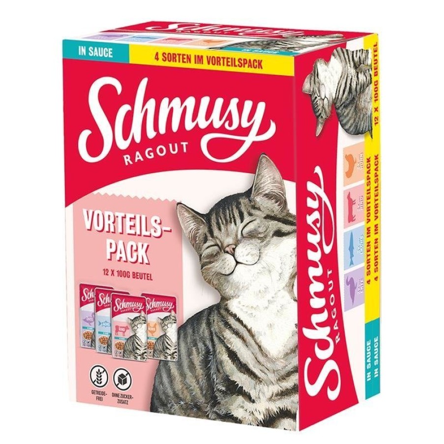 Schmusy Schmusy Katzenfutter Ragout In Sauce Vorteilspack New