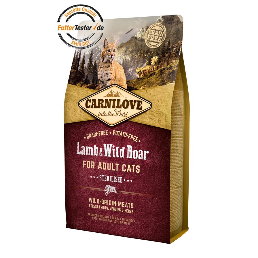 Carnilove Carnilove Adult Lamb & Wild Boar Katzenfutter Hot