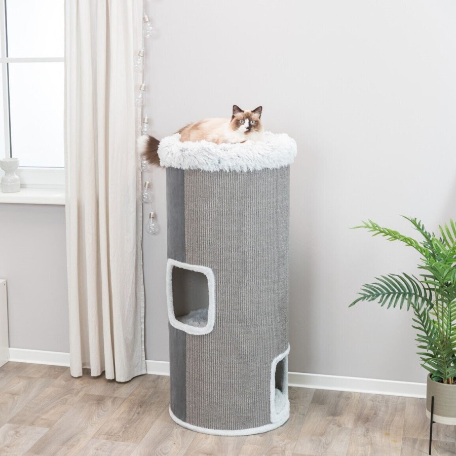 TRIXIE Trixie Kratztonne Fur Katzen Cat Tower Harvey Online