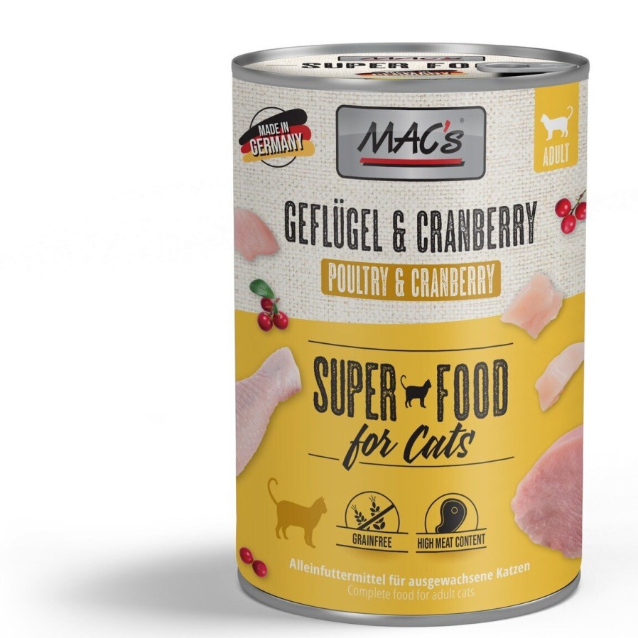 MACs Macs Katzenfutter Geflugel Und Cranberry New